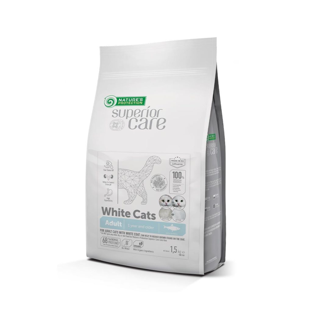 Nature's Protection Superior Care White Cats Grain Free with Herring Adult All Breeds