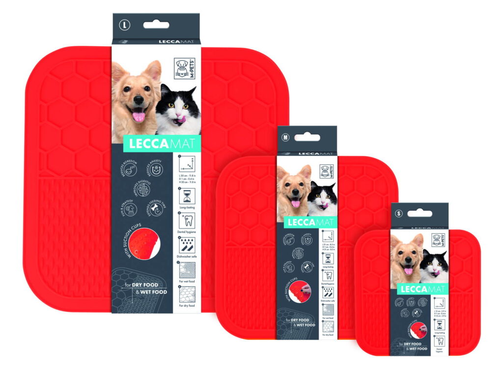 M PETS 60515905 60516005 60516105 LECCA Licking mat Red PRODUCT S M L HOR CMYK 2