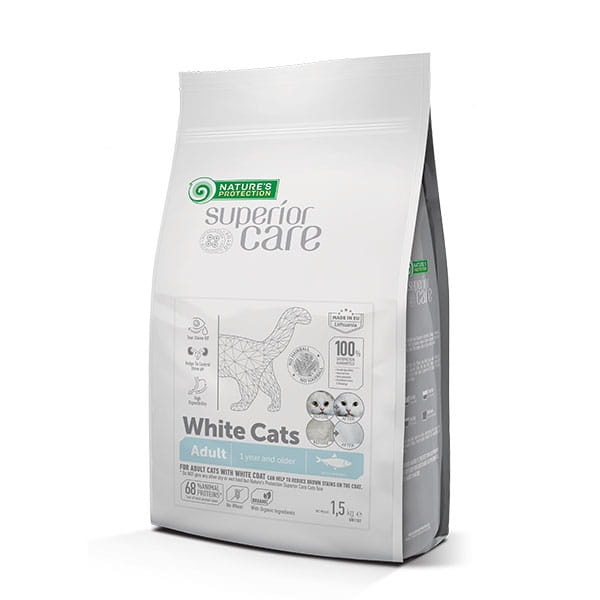 Monobiałkowe formuły superpremium w ofercie sklepu – szansa na realną przewagę rynkową 2 NP SC NATURES PROTECTION SUPERIOR CARE White Cats
