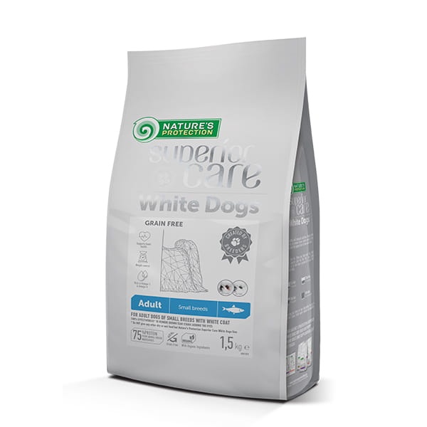 Monobiałkowe formuły superpremium w ofercie sklepu – szansa na realną przewagę rynkową 3 NP SC White Dogs Herring Adult Small Breeds