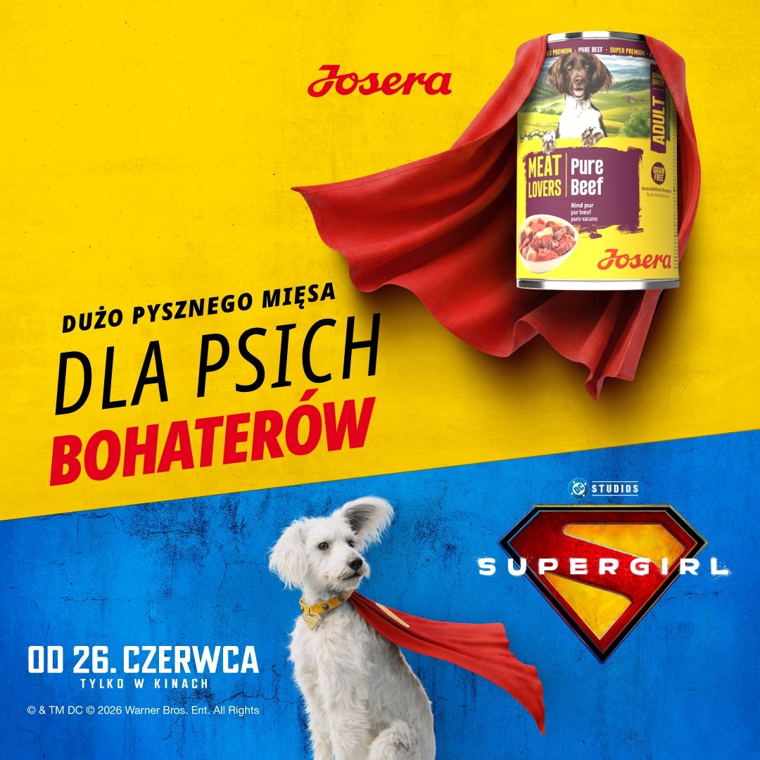 Josera x Supergirl materialy graficzne 1